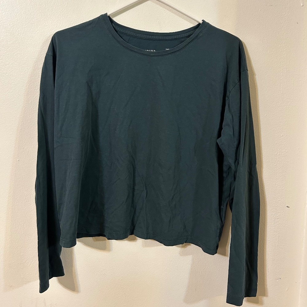 Grana Rich Forest Green Long Sleeve Shirt